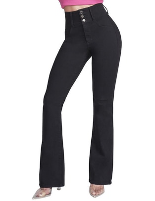 Jeans campana 6040ngro para mujer Jeans campana 6040ngro para mujer