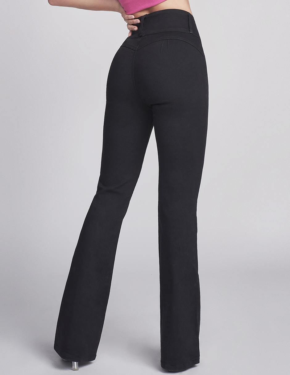 Jeans campana 6040ngro para mujer 5