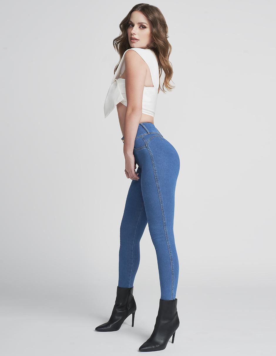 Jeans ultra skinny Seven Jeans 0117ston corte cintura alta para mujer
