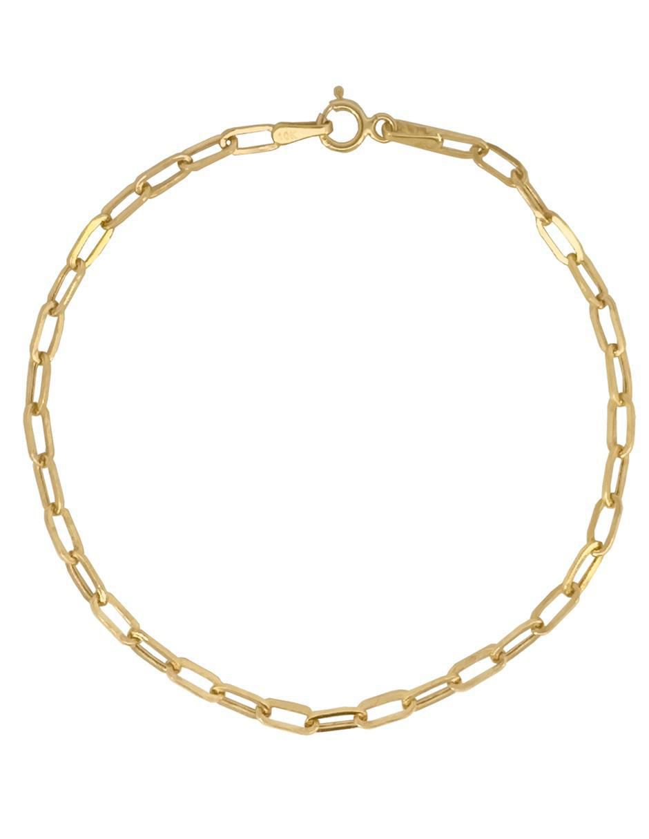 Pulsera de oro 10 K acabado pulido Pulsera de oro 10 K acabado pulido