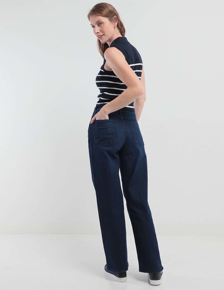 Jeans wide leg para mujer 4