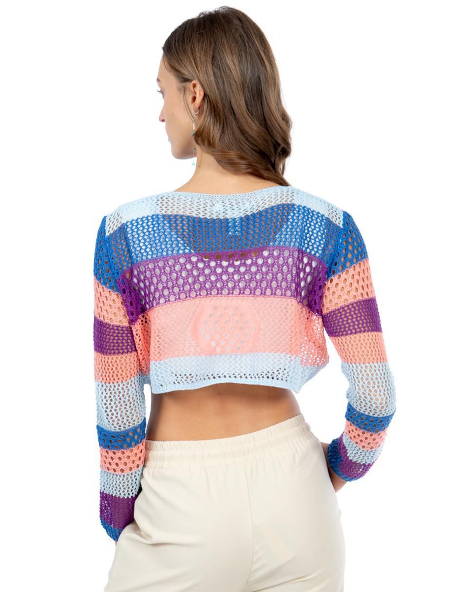 Suéter cuello redondo para mujer