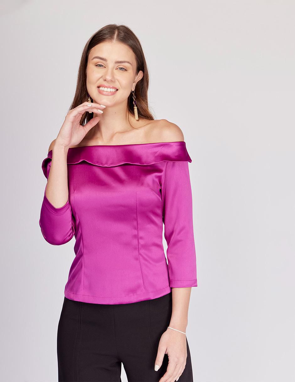 Blusa Linea Pura manga 3/4 para mujer