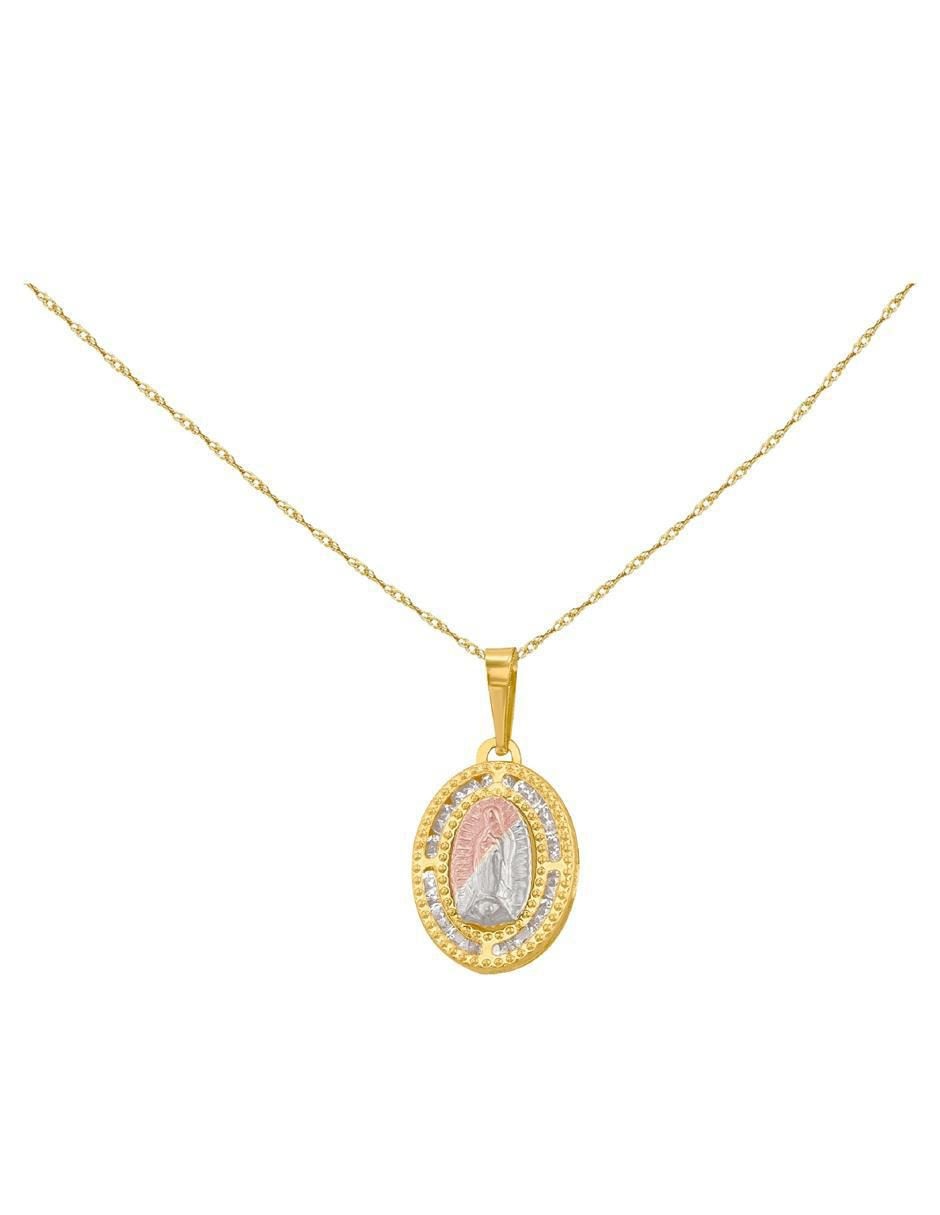 Collar de ovalado de oro 10 K 2