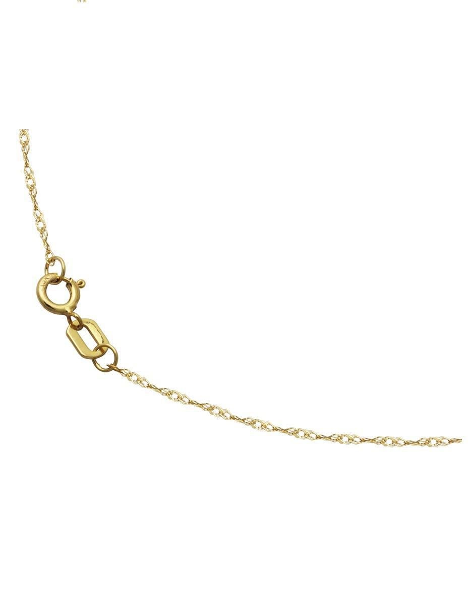 Collar de ovalado de oro 10 K 3