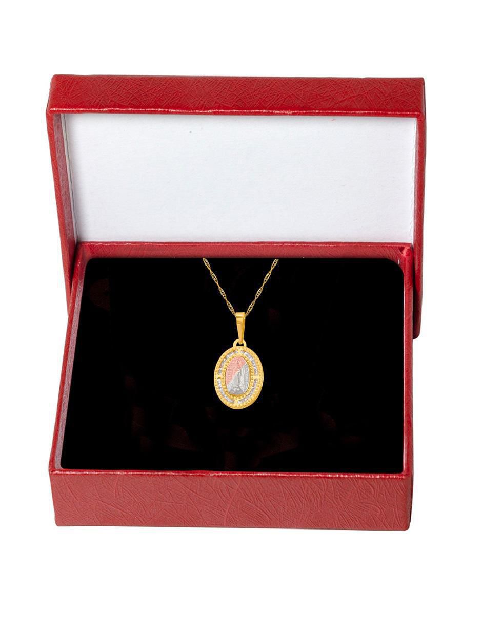 Collar de ovalado de oro 10 K 4