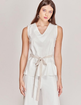 Blusa de tirantes Linea Pura para mujer
