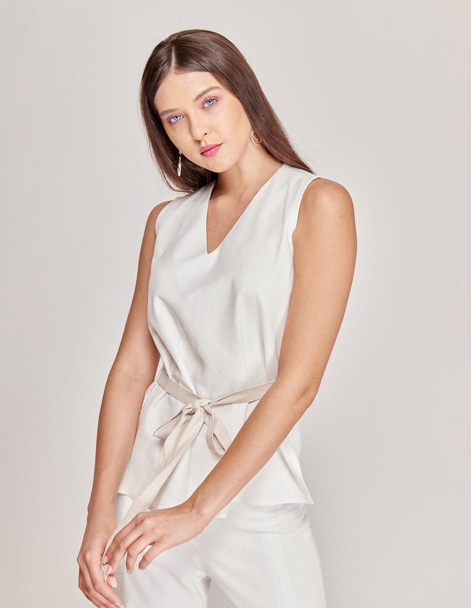 Blusa de tirantes Linea Pura para mujer