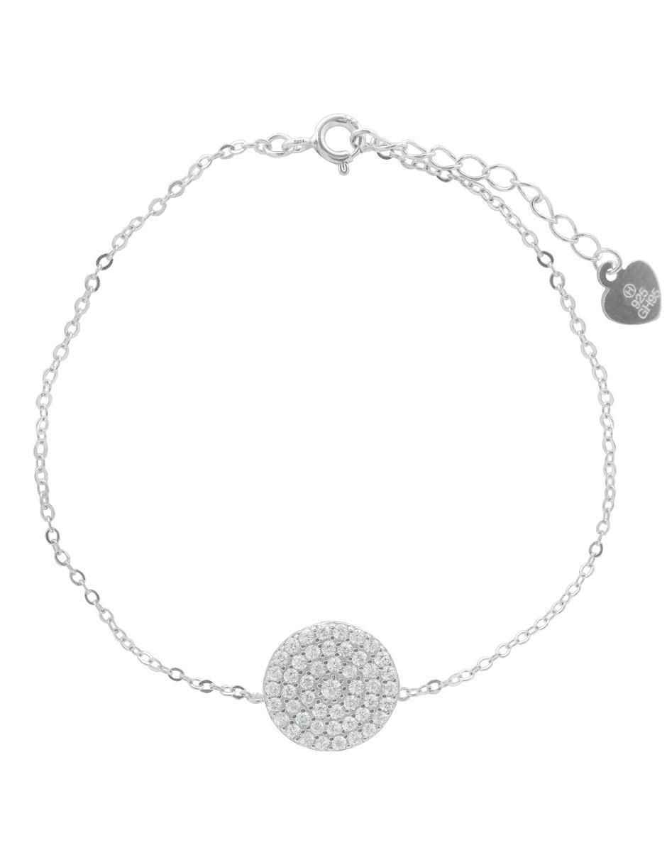 Pulsera de plata con zirconia P 925 acabado pulido Pulsera de plata con zirconia P 925 acabado pulido