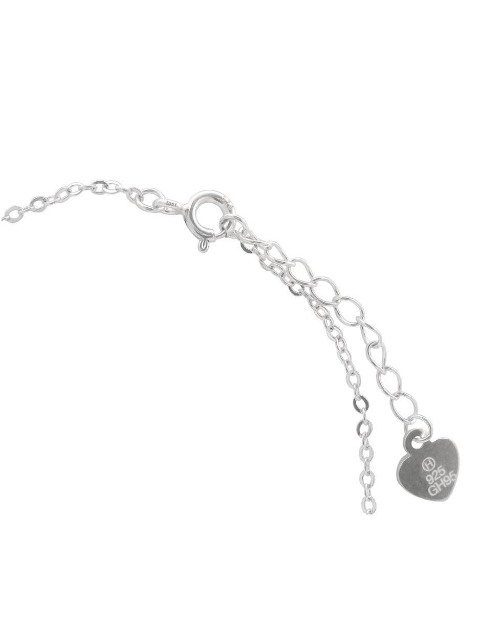 Pulsera de plata con zirconia P 925 acabado pulido 2