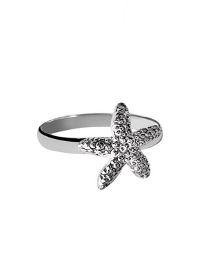 Anillo de estrella P 925 de plata brillante Anillo de estrella P 925 de plata brillante