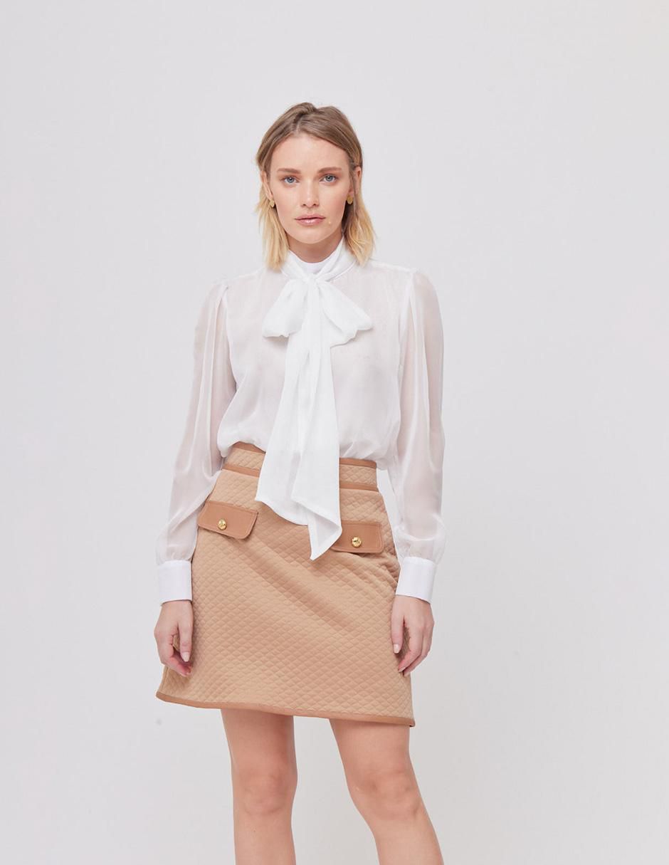 Blusa Linea Pura manga larga para mujer