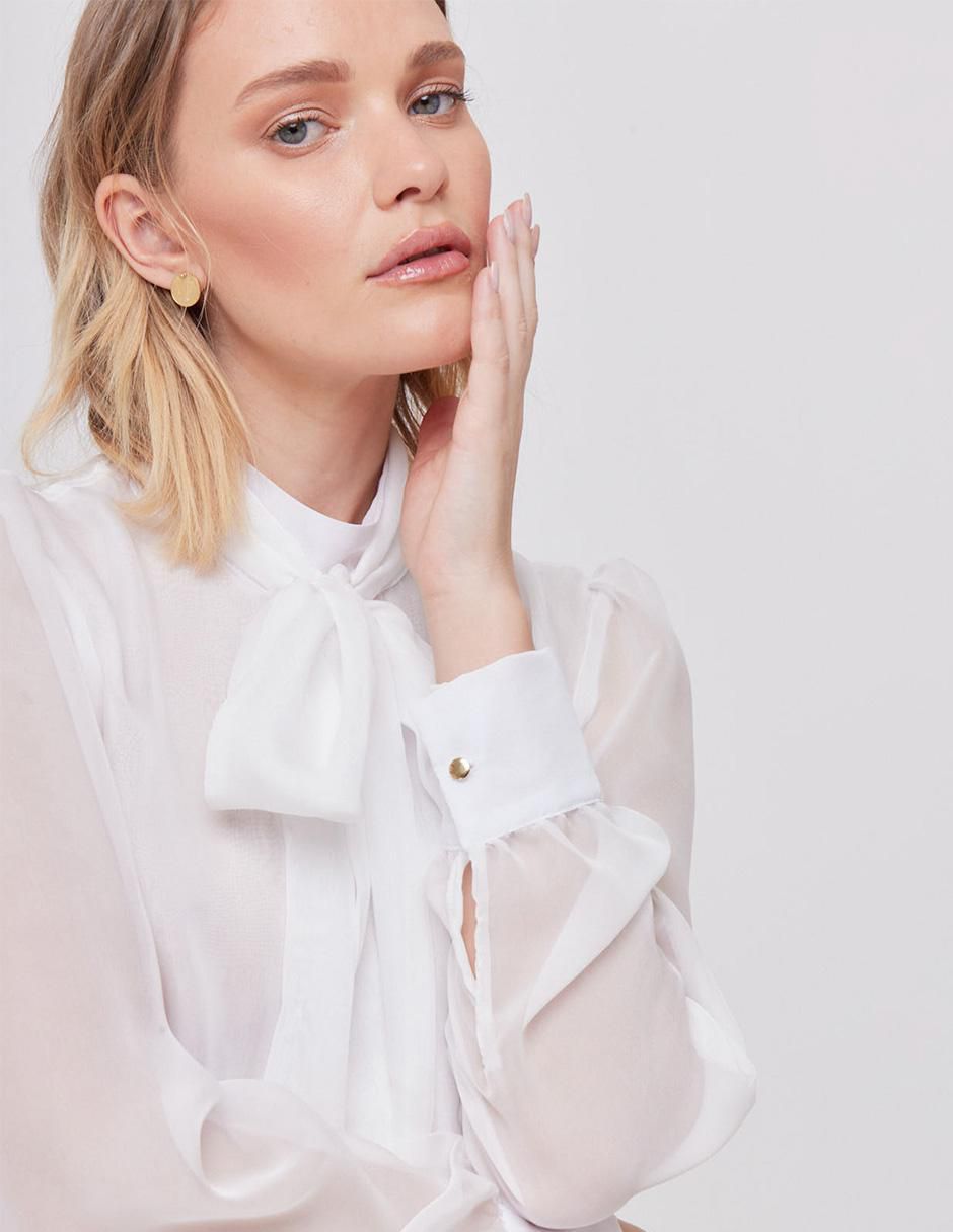 Blusa Linea Pura manga larga para mujer