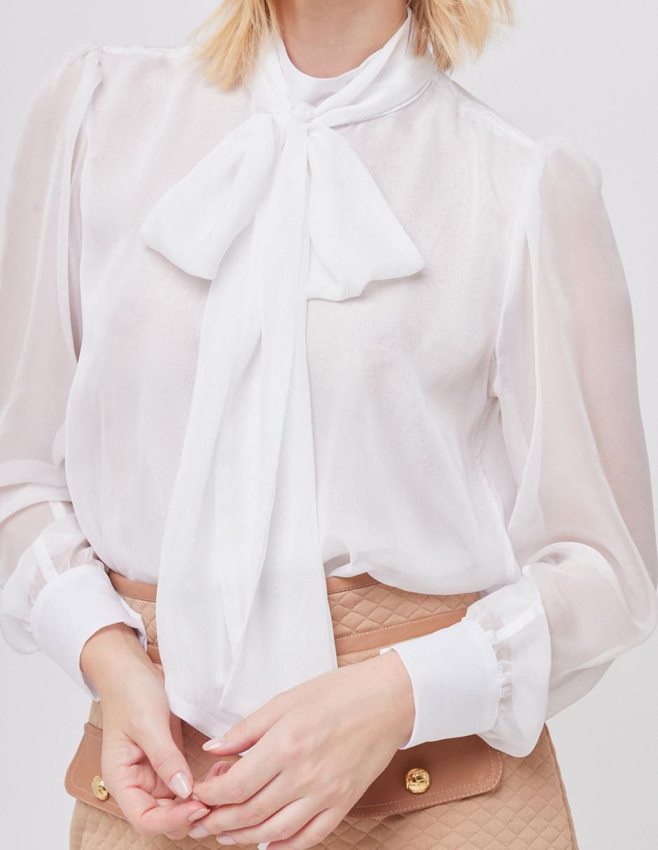 Blusa Linea Pura manga larga para mujer