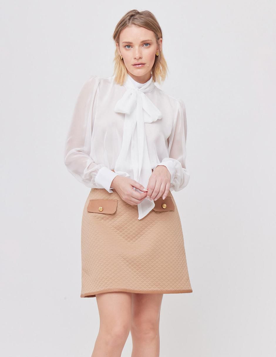Falda mini cintura alta 5