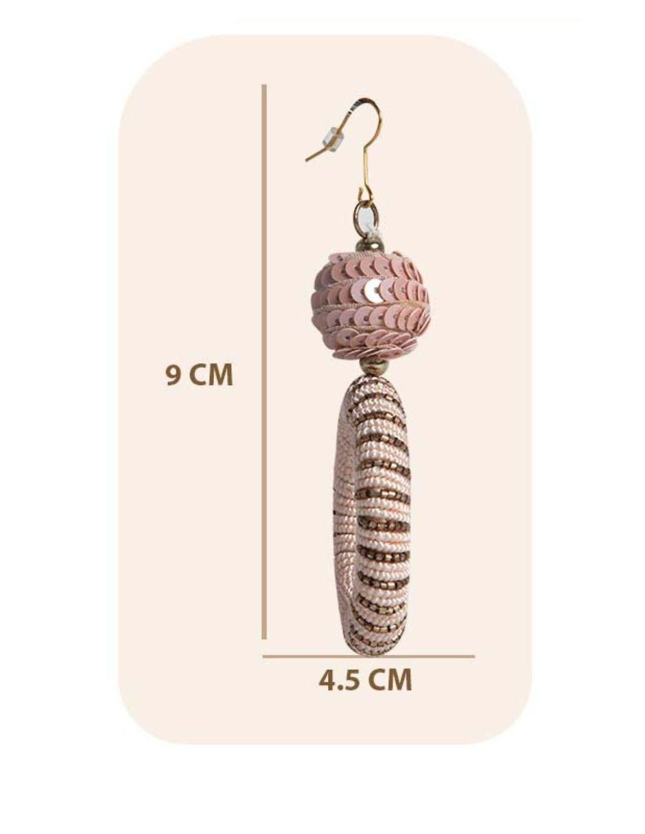 Aretes de círculo con acabado brillante 5