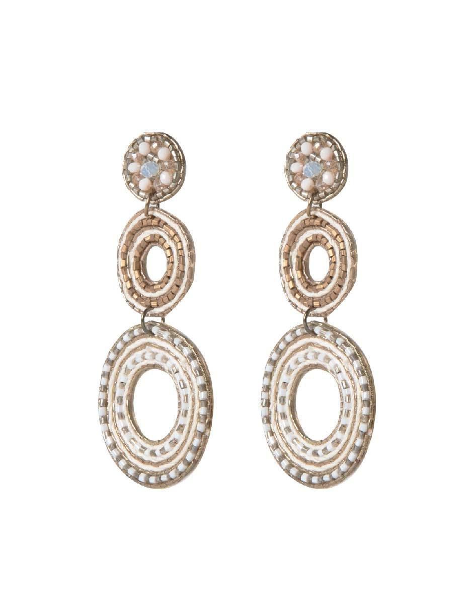 Aretes circulares con acabado brillante