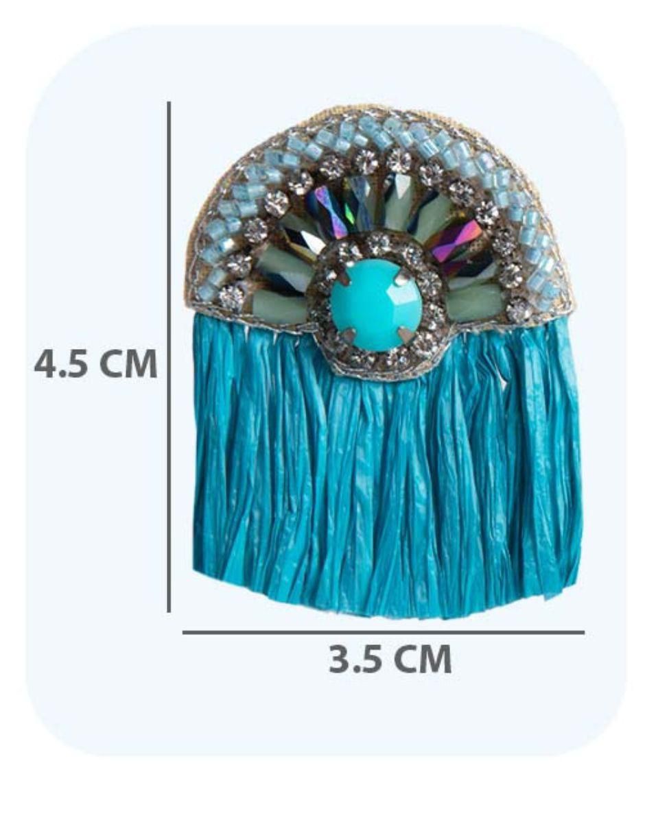 Aretes Firoza con acabado mate fantasía 5