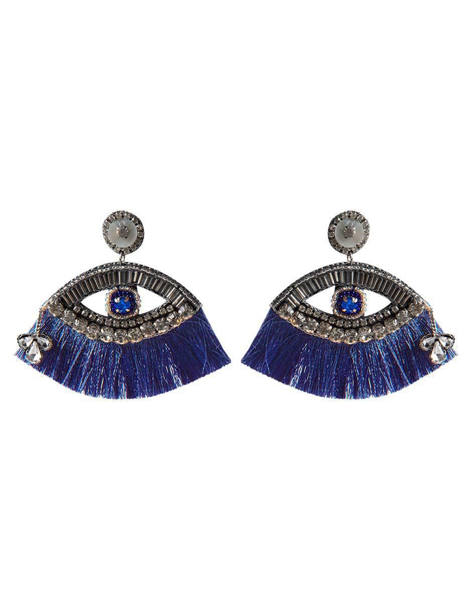 Aretes de ojo con acabado brillante