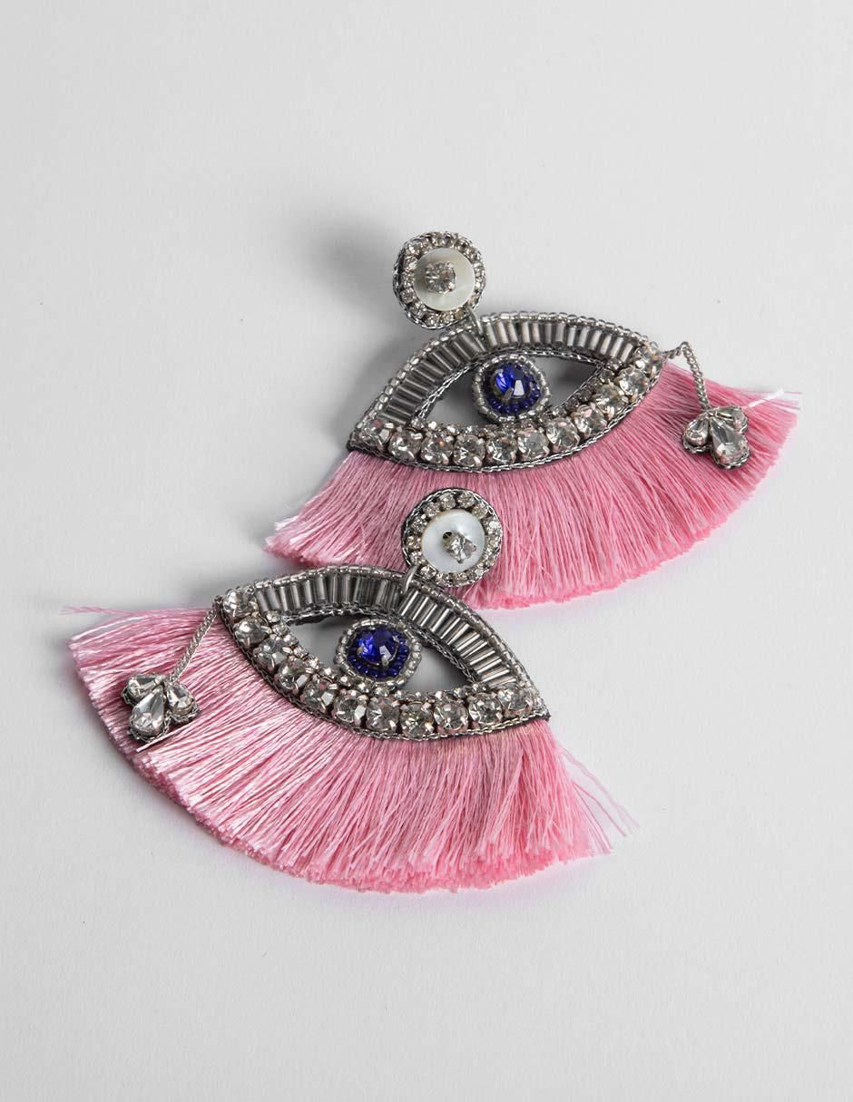 Aretes de ojo con acabado brillante 2