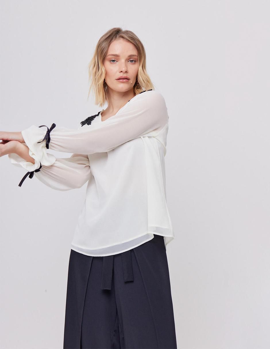 Blusa manga larga para mujer 3