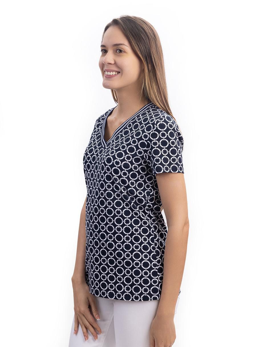 Playera manga corta cuello v mujer 2
