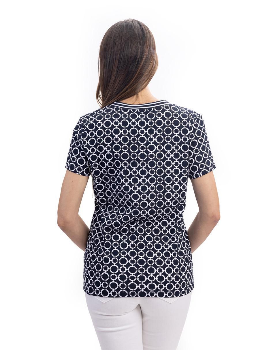 Playera manga corta cuello v mujer 3