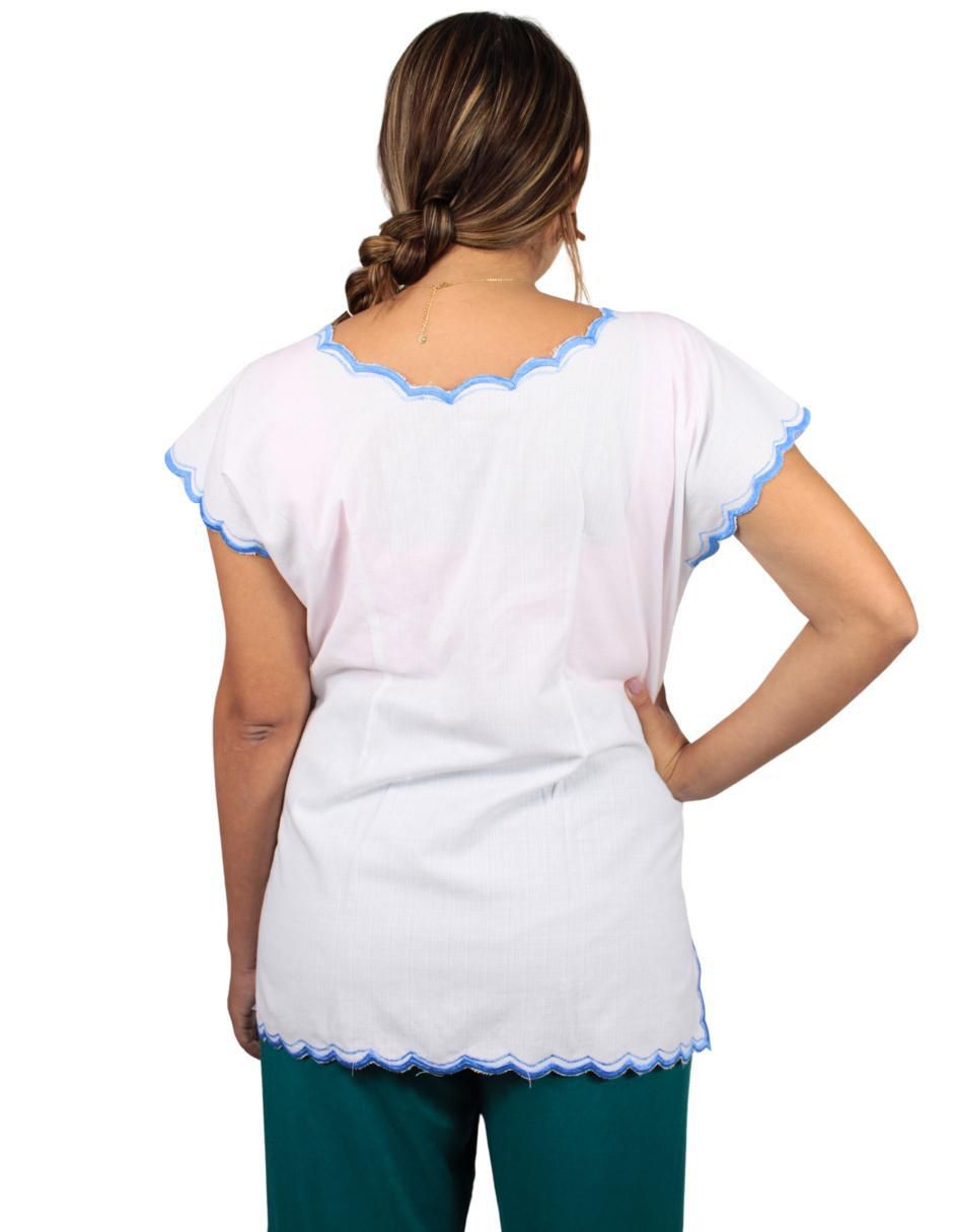 Blusa manga corta para mujer 4