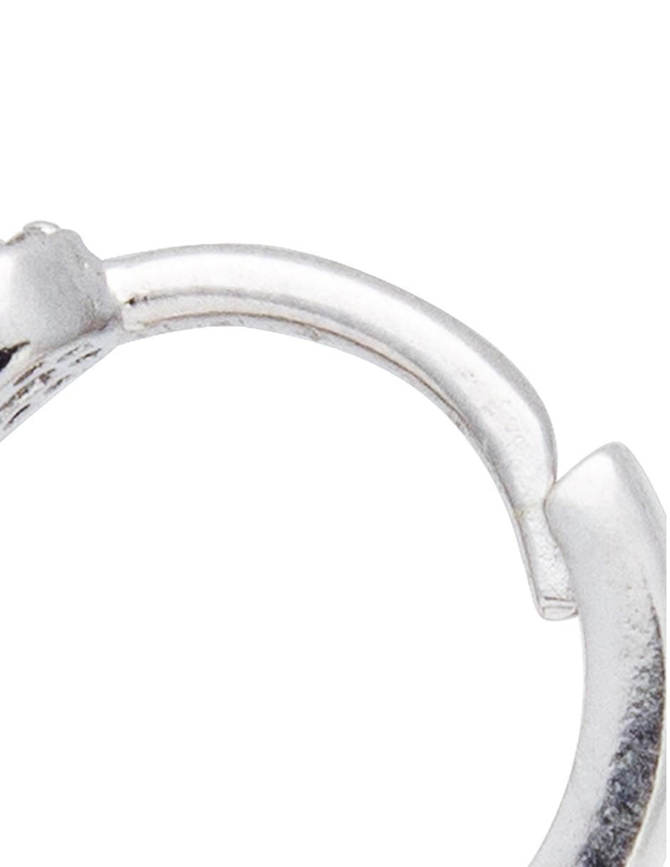 Aretes de infinito de plata con acabado brillante 3