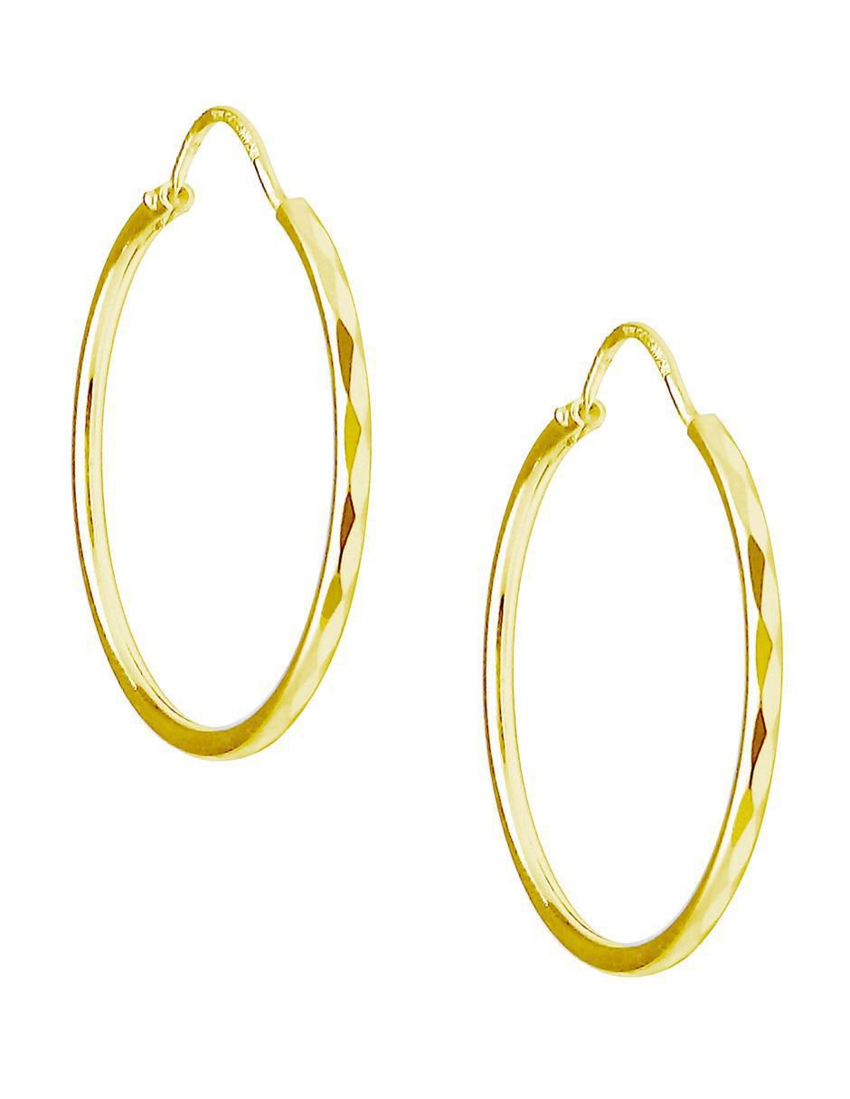Arracadas de oro con acabado diamantado Arracadas de oro con acabado diamantado