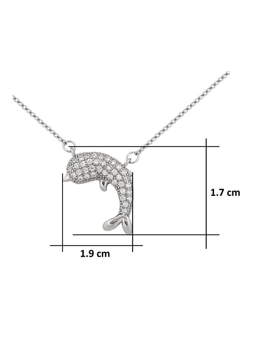 Collar delfín de plata P 925 5