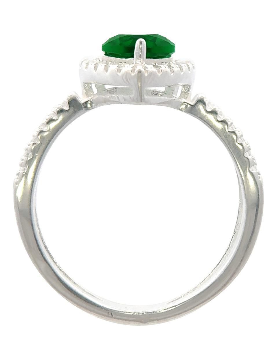 Anillo de corazón P 925 de plata zirconia pulido 5