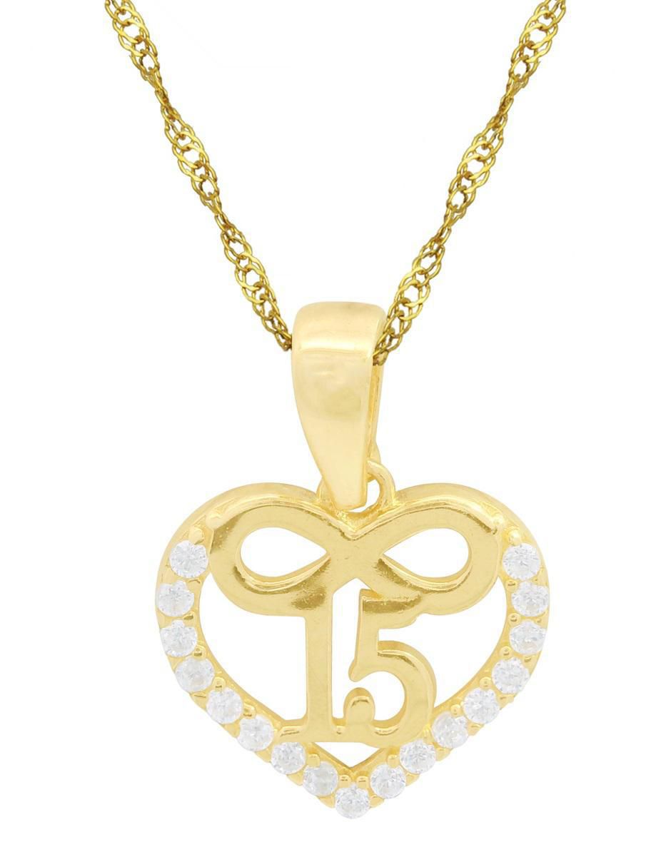 Collar corazón de oro 10 K 1