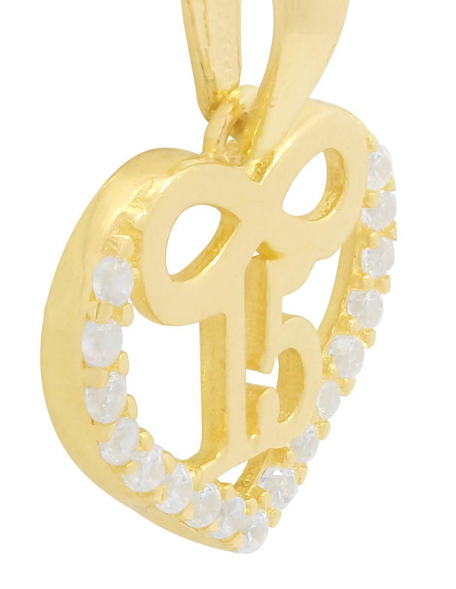 Collar corazón de oro 10 K 3
