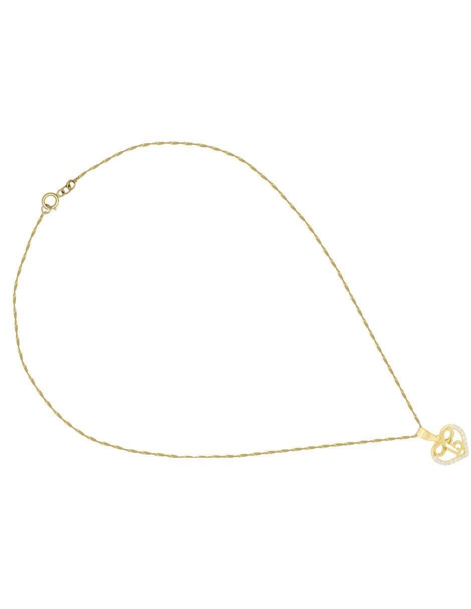 Collar corazón de oro 10 K 4