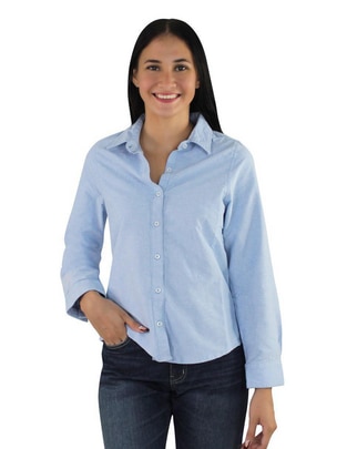 Blusa camisera Breton manga larga para mujer