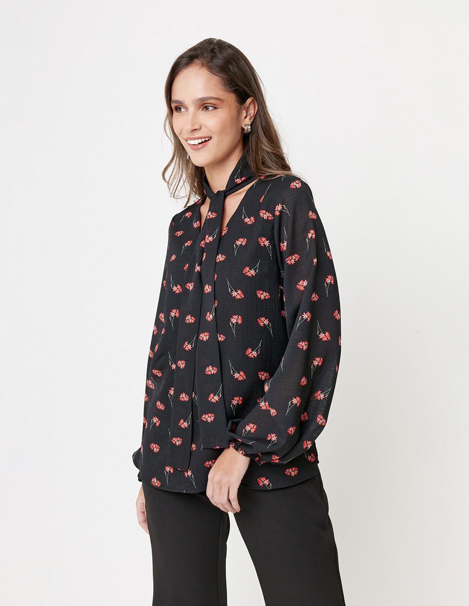 Blusa Linea Pura manga larga para mujer