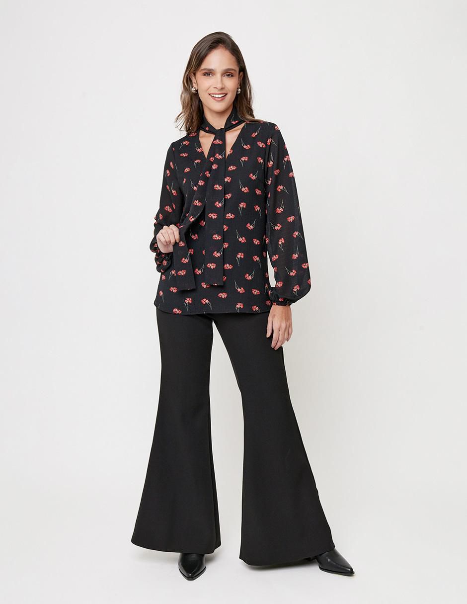 Blusa Linea Pura manga larga para mujer
