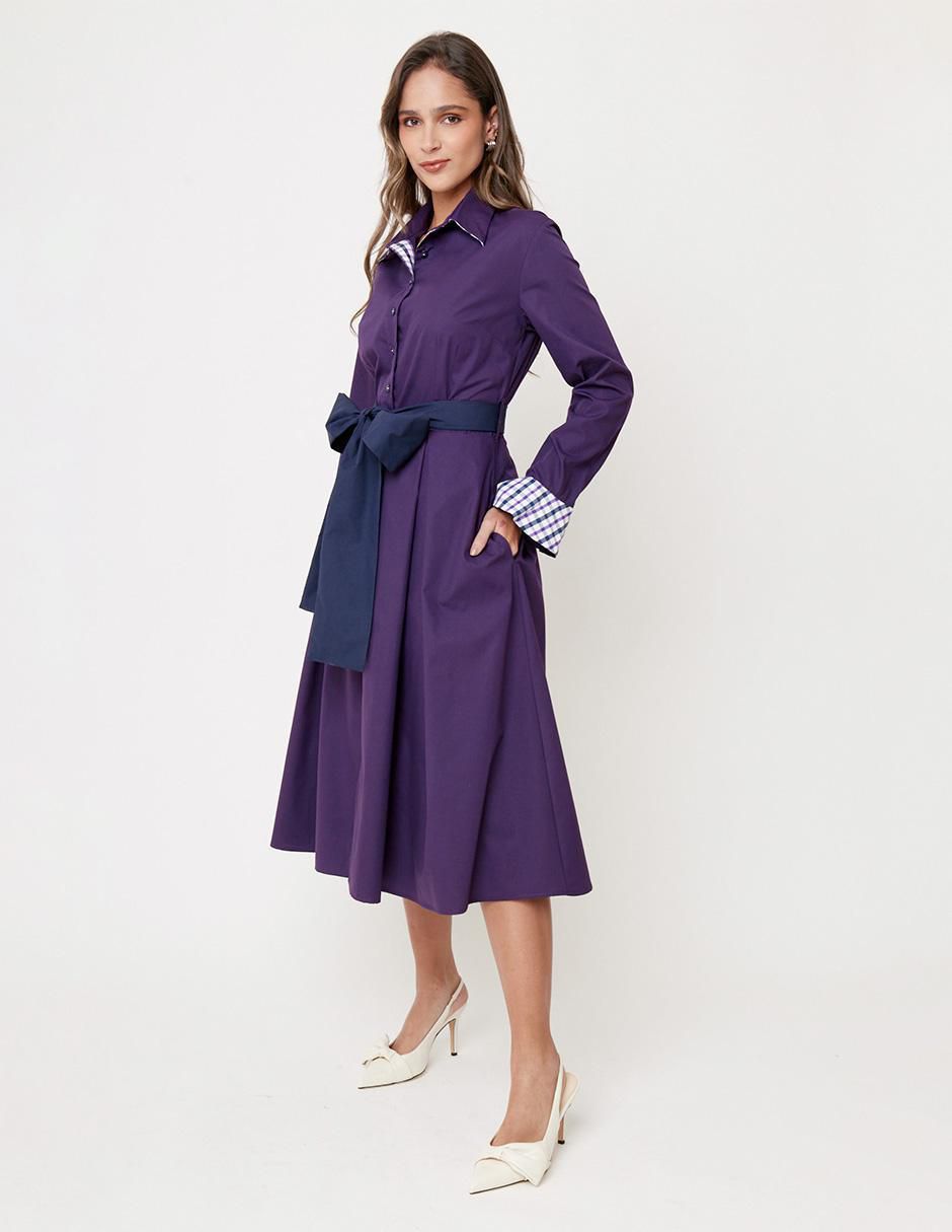 Vestido midi formal ekleggen para mujer 3