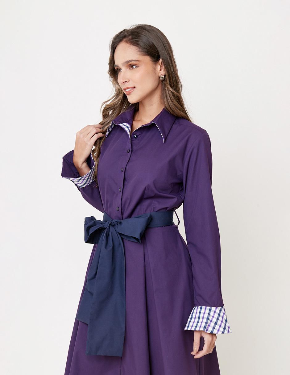 Vestido midi formal ekleggen para mujer 4