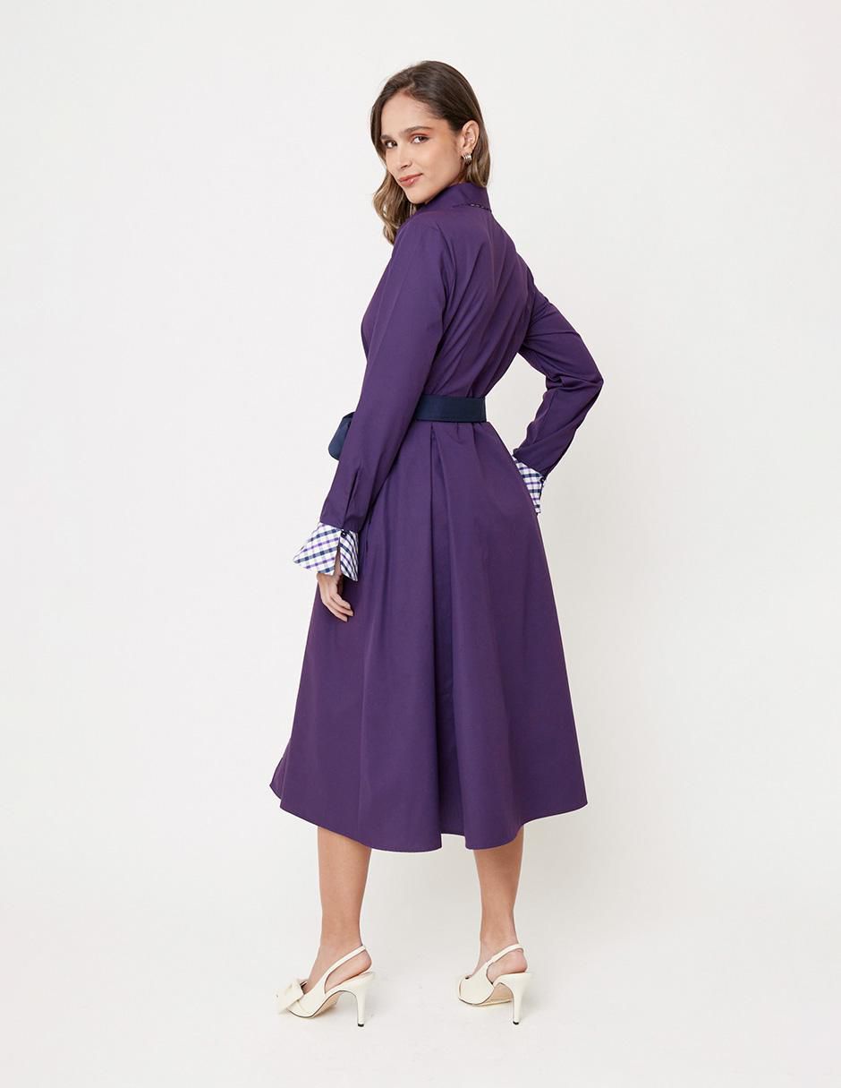 Vestido midi formal ekleggen para mujer 8