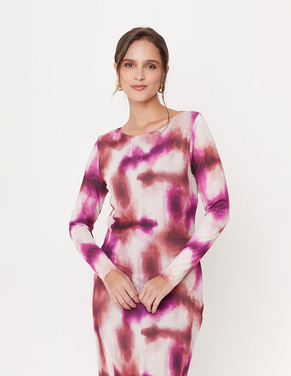 Vestido midi casual dalí para mujer