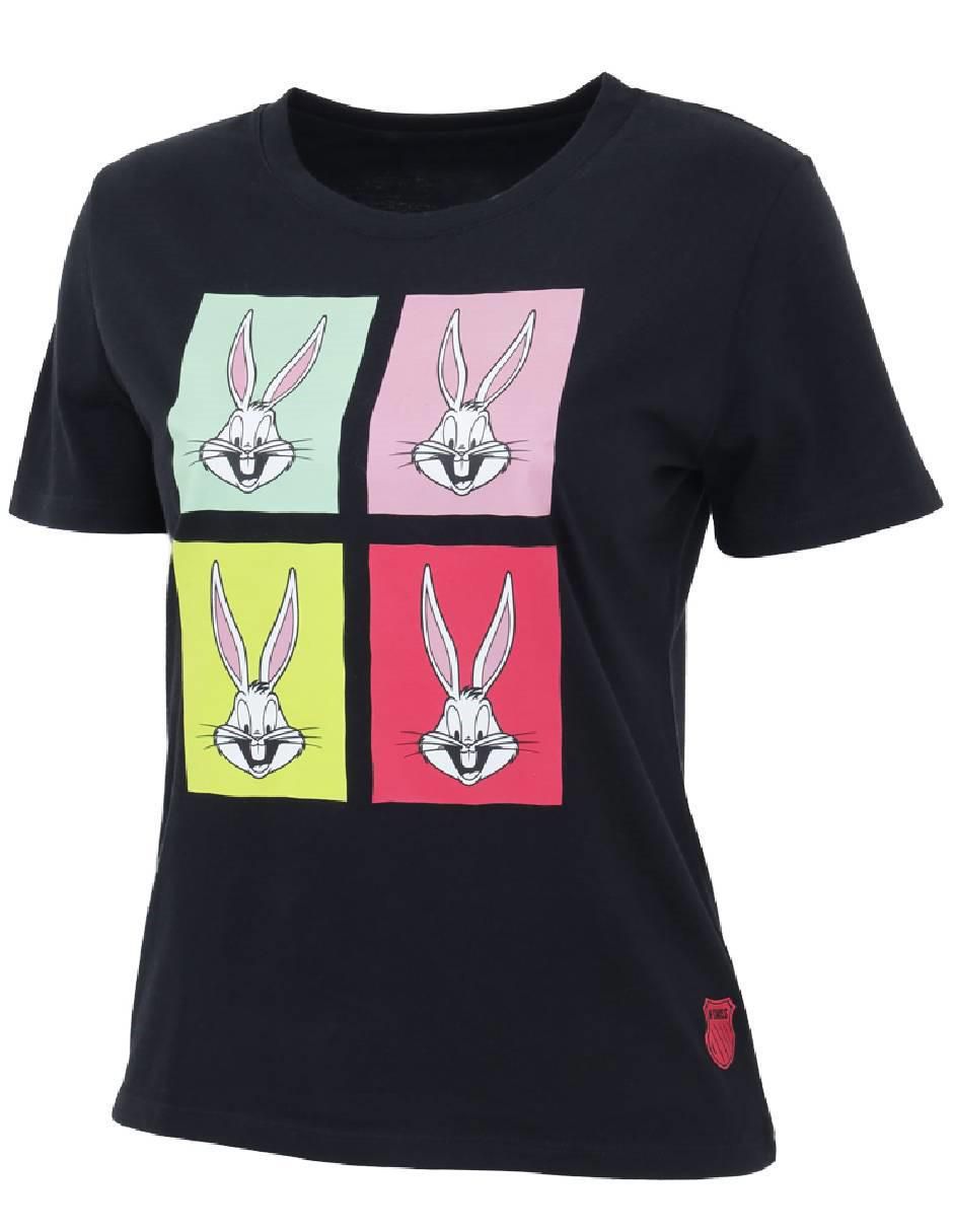 Playera manga corta cuello redondo mujer 4