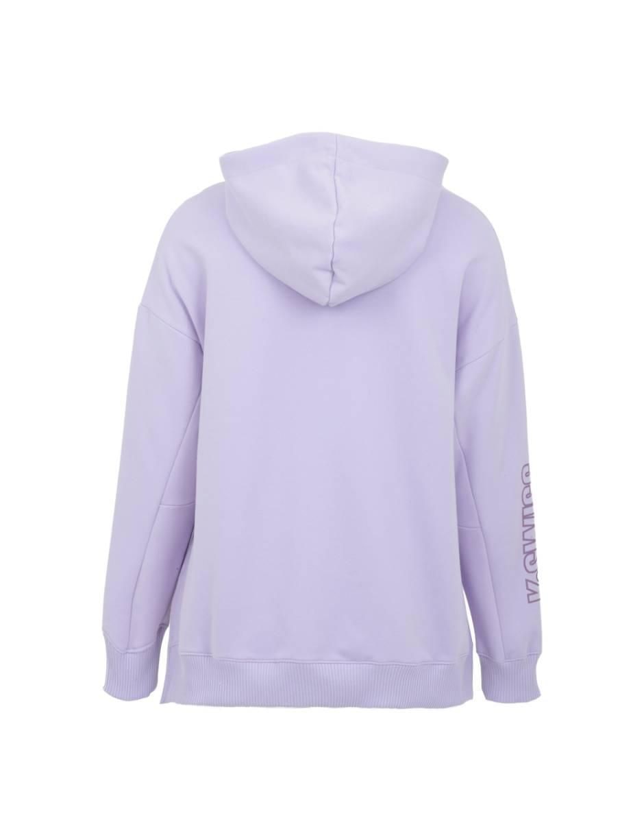 Sudadera con capucha y bolsa para mujer