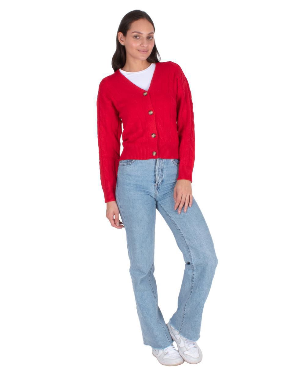 Suéter cuello V para mujer 6