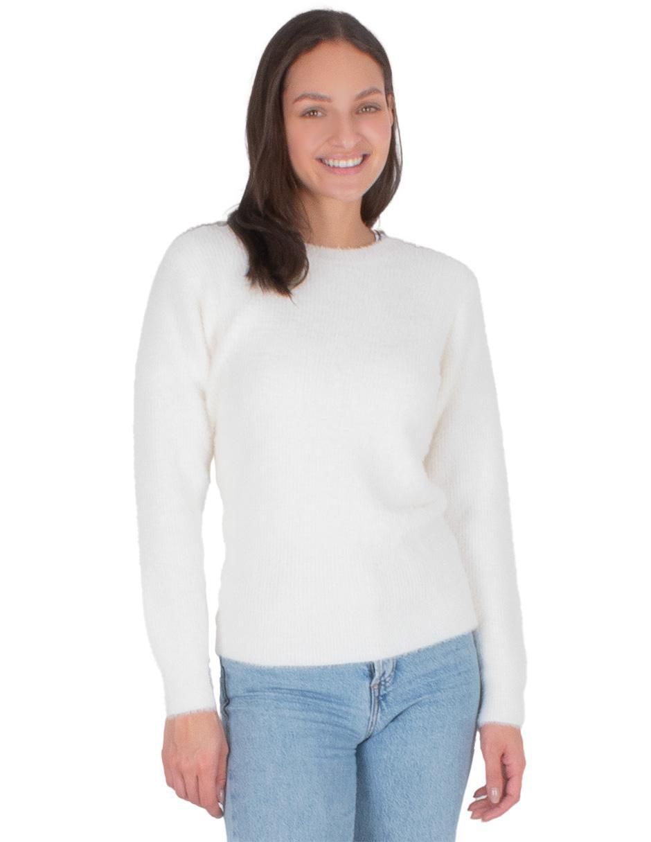 Suéter cuello redondo para mujer