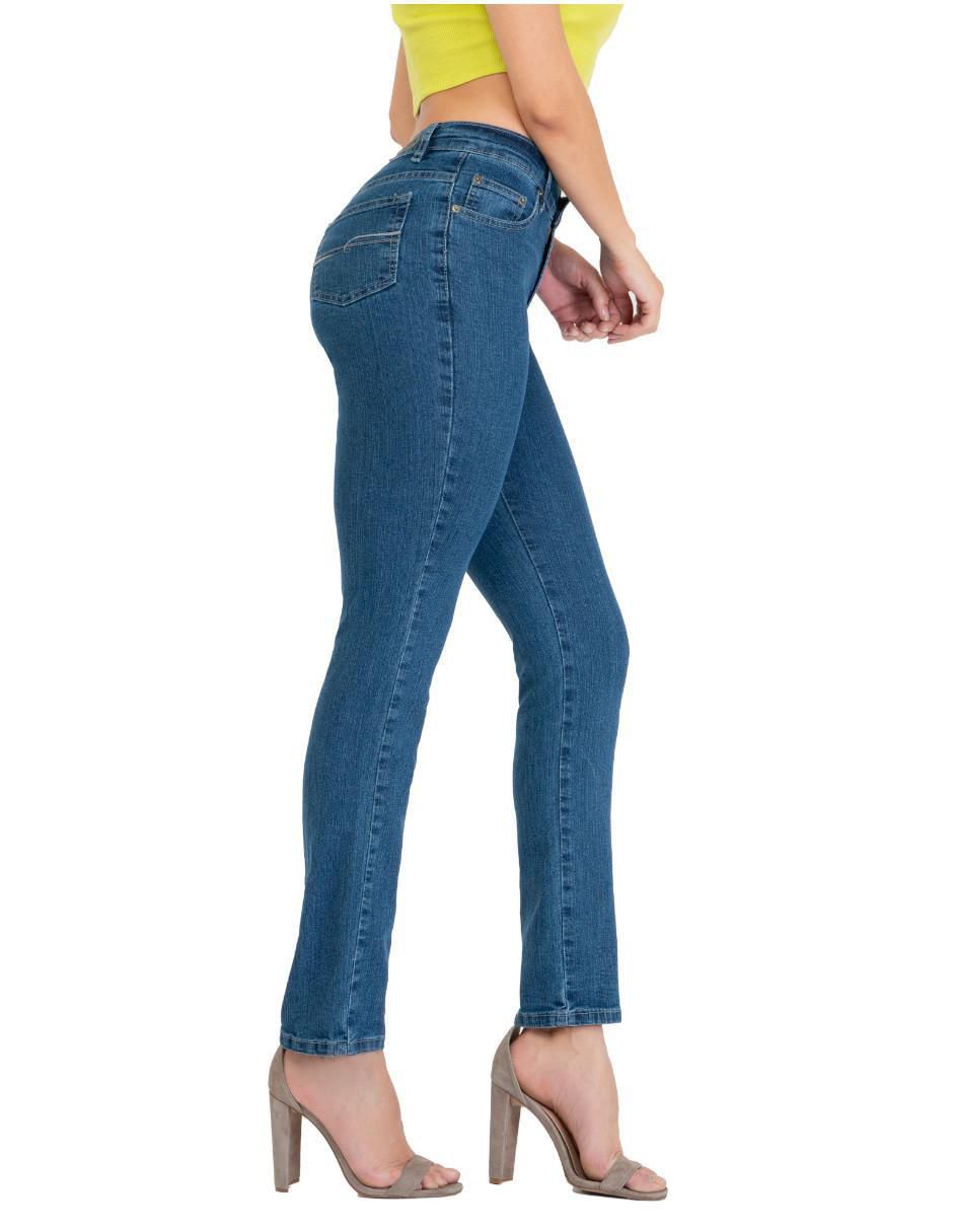 Jeans straight 2445 para mujer