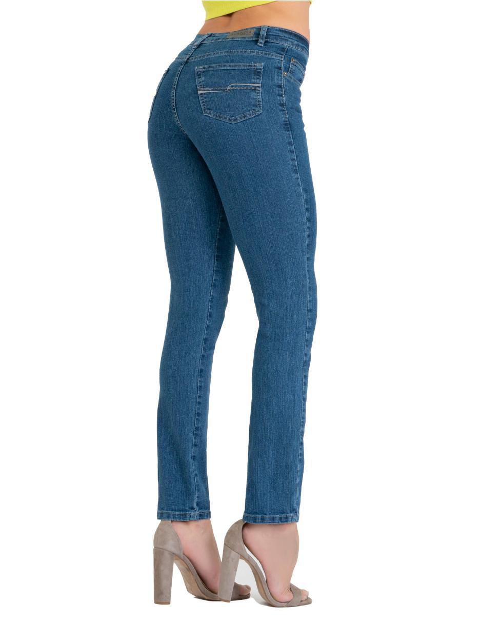 Jeans straight 2445 para mujer