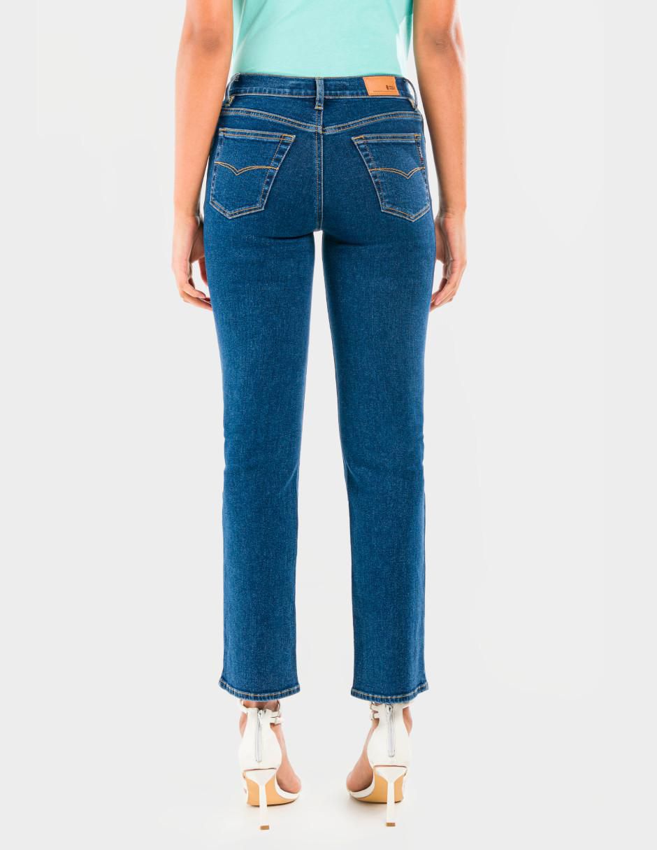 Jeans straight atraction para mujer