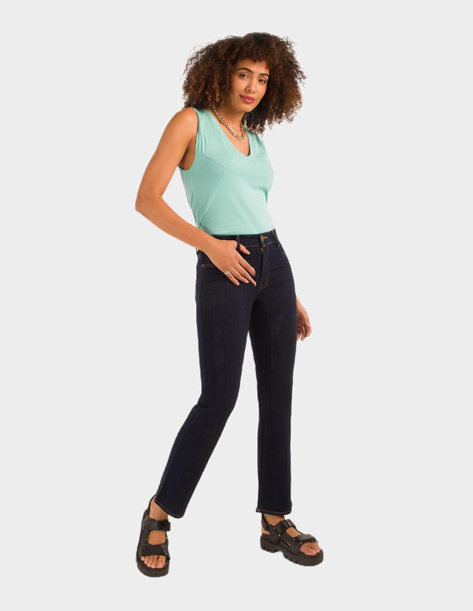 Jeans straight atraction para mujer